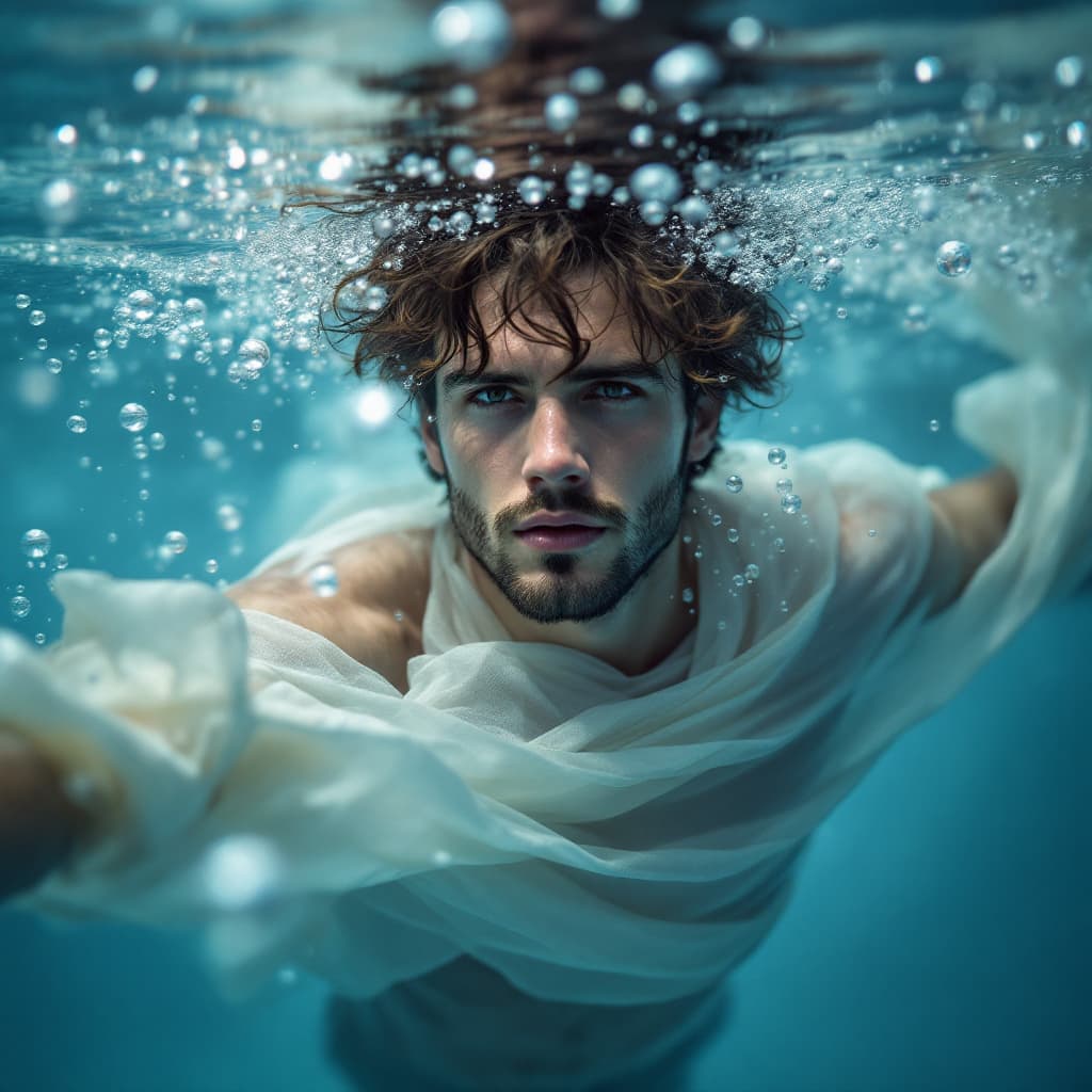 Underwater portrait style